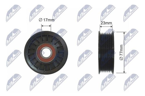 Ribbed belt idler - v-ribbed,