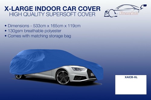 Blue indoor car cover - car,