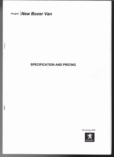Peugeot boxer specifications - peugeot,