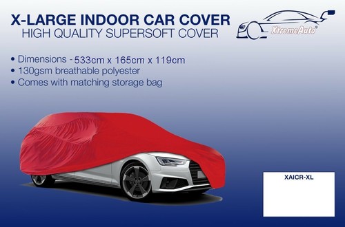 Red indoor car cover - car,