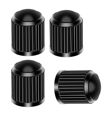 Black plastic wheel dust - dust, valve
