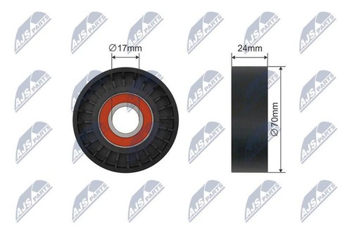 Ribbed belt tensioner pulley - v-ribbed,